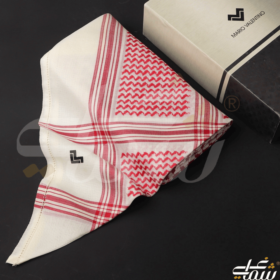 شماغ ماريو فالنتينو أحمر بيج