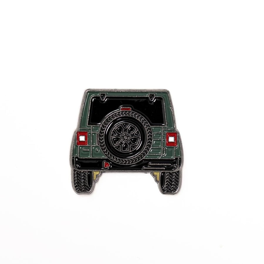 Rare Green Jeep Metal Sticker