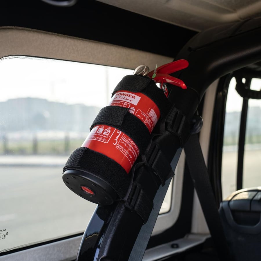 Jeep Extinguisher Mount Black
