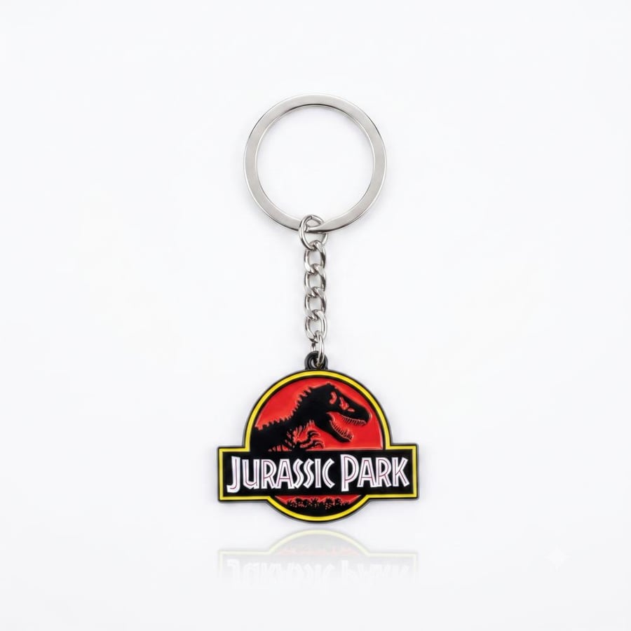 Jurassic Park keychain