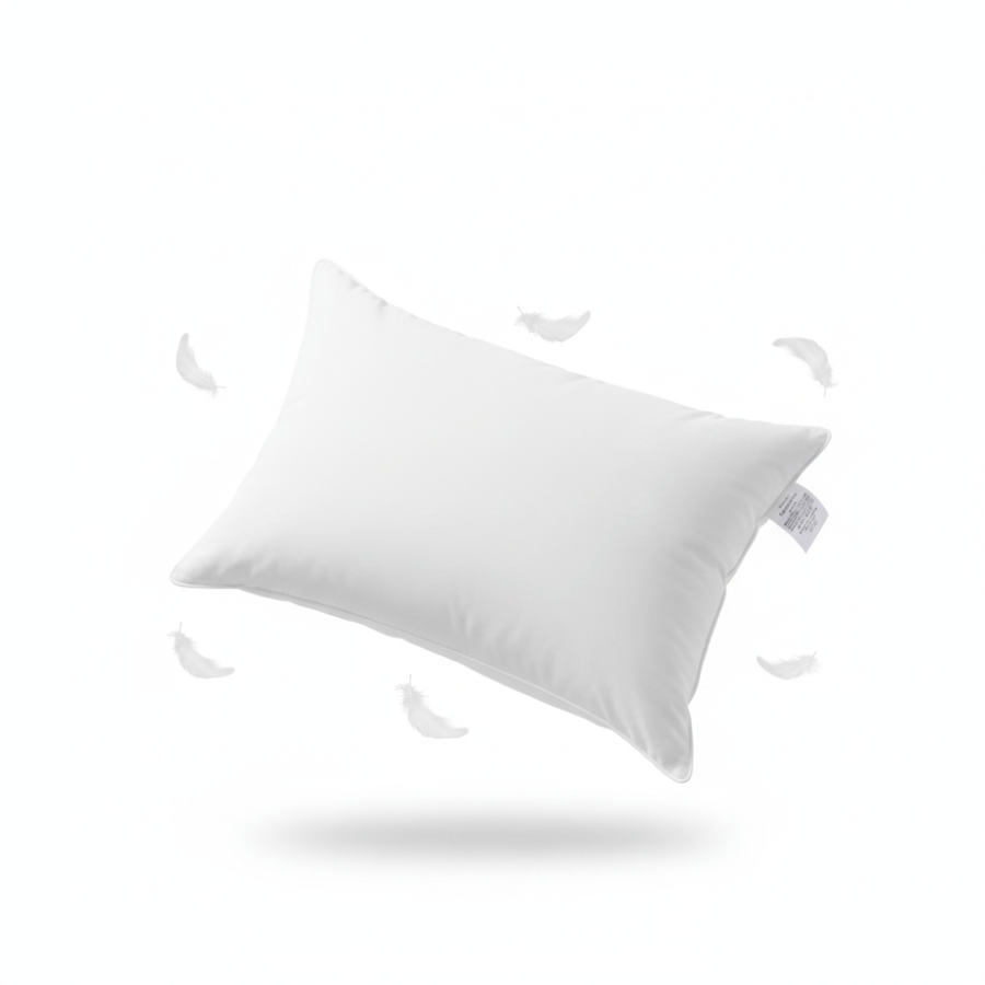 Ostrich feather pillow, two layers