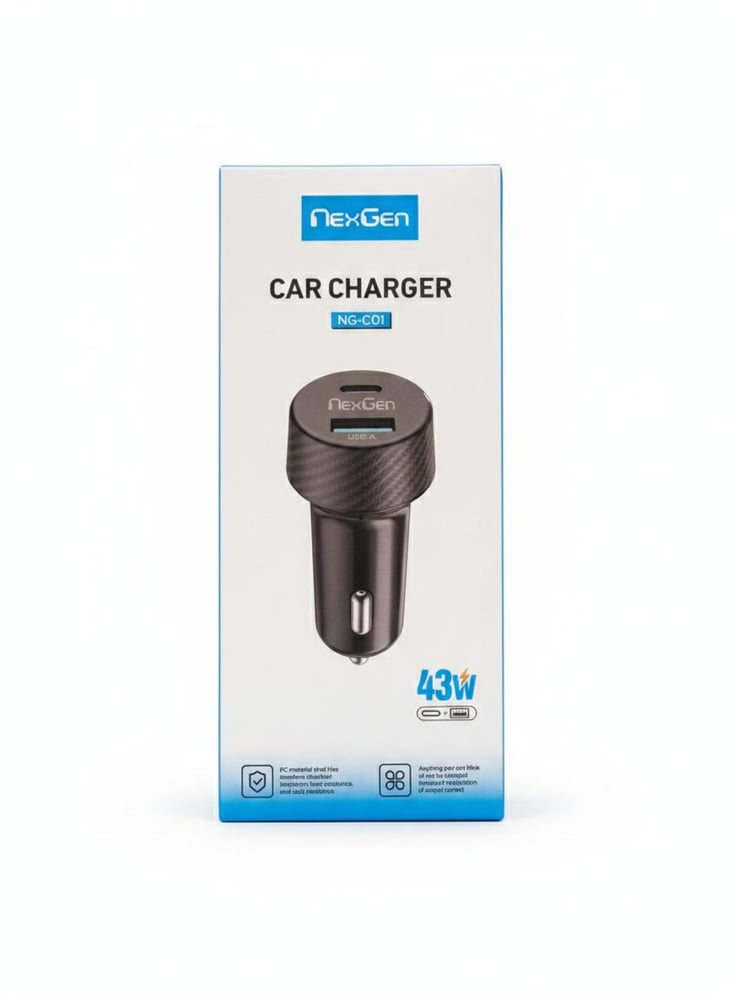 Car charger 43w Nexgen