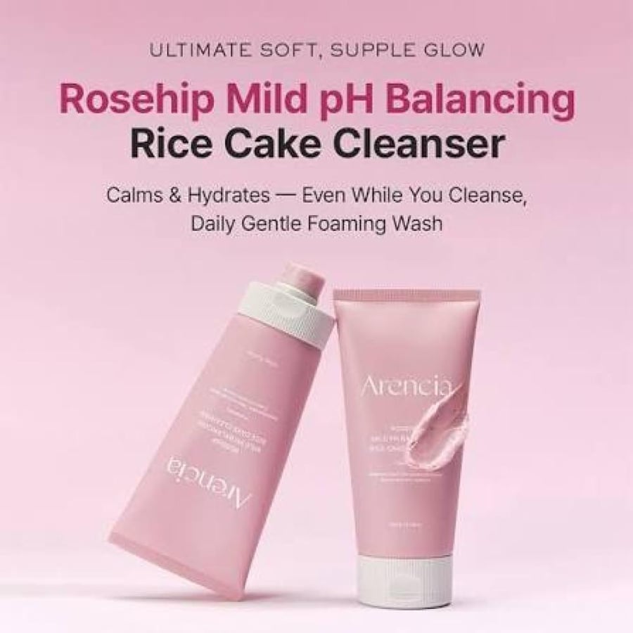ARENCIA ROSEHIP MILD PH BALANCING RICE CAKE CLEANSER 150 GM