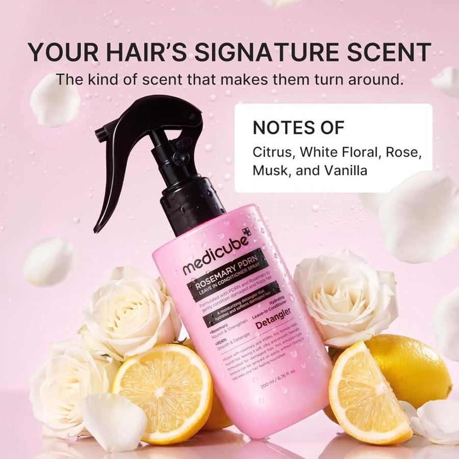 medicube Rosemary PDRN Leave in Conditioner Spray, Do-It-All Detangler
