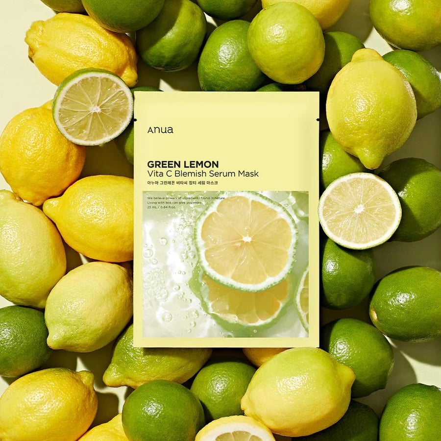 Anua Green Lemon Vita C Blemish Serum Mask (25ml