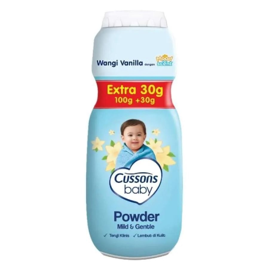 CUSSON  BABY  POWDER  MILD  & GENTLE  (100GR  +  30GR)