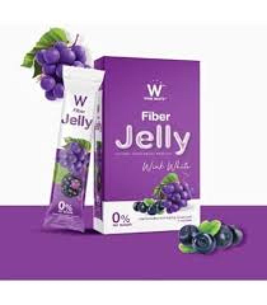 WINK WHITE FIBER JELLY GRAPES 140GM