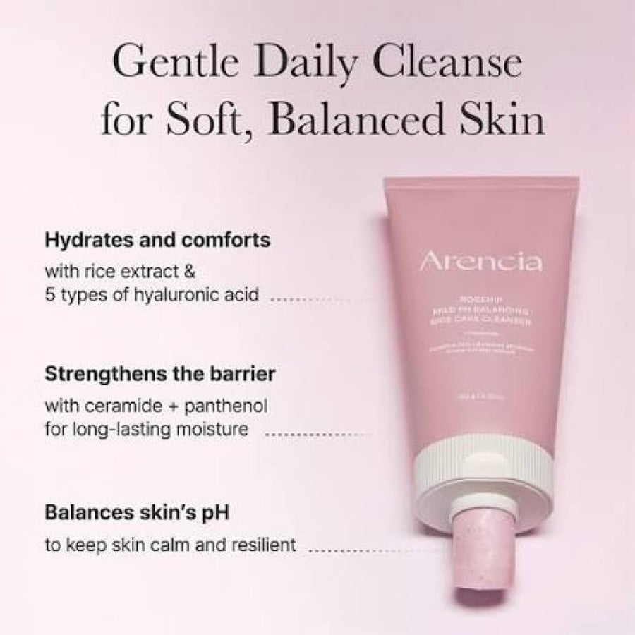 ARENCIA ROSEHIP MILD PH BALANCING RICE CAKE CLEANSER 150 GM