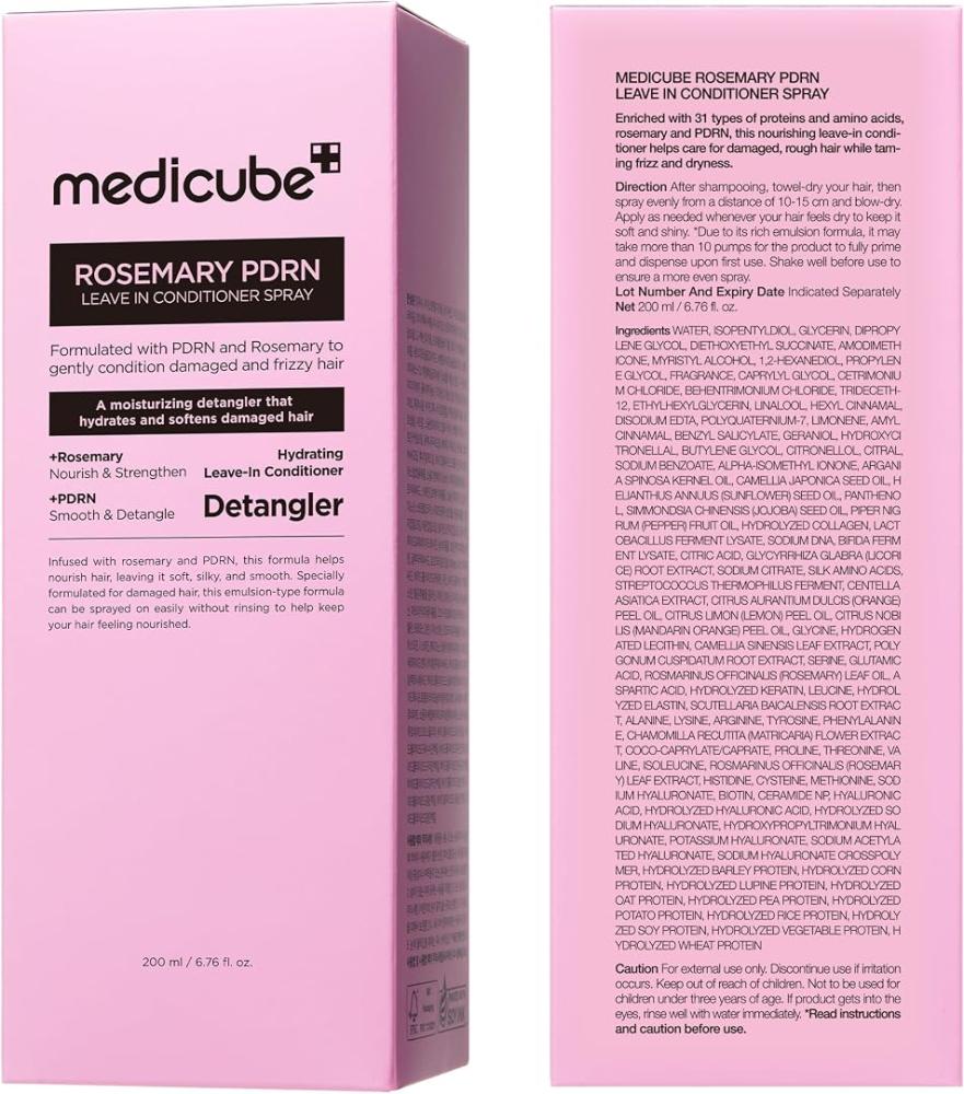 medicube Rosemary PDRN Leave in Conditioner Spray, Do-It-All Detangler