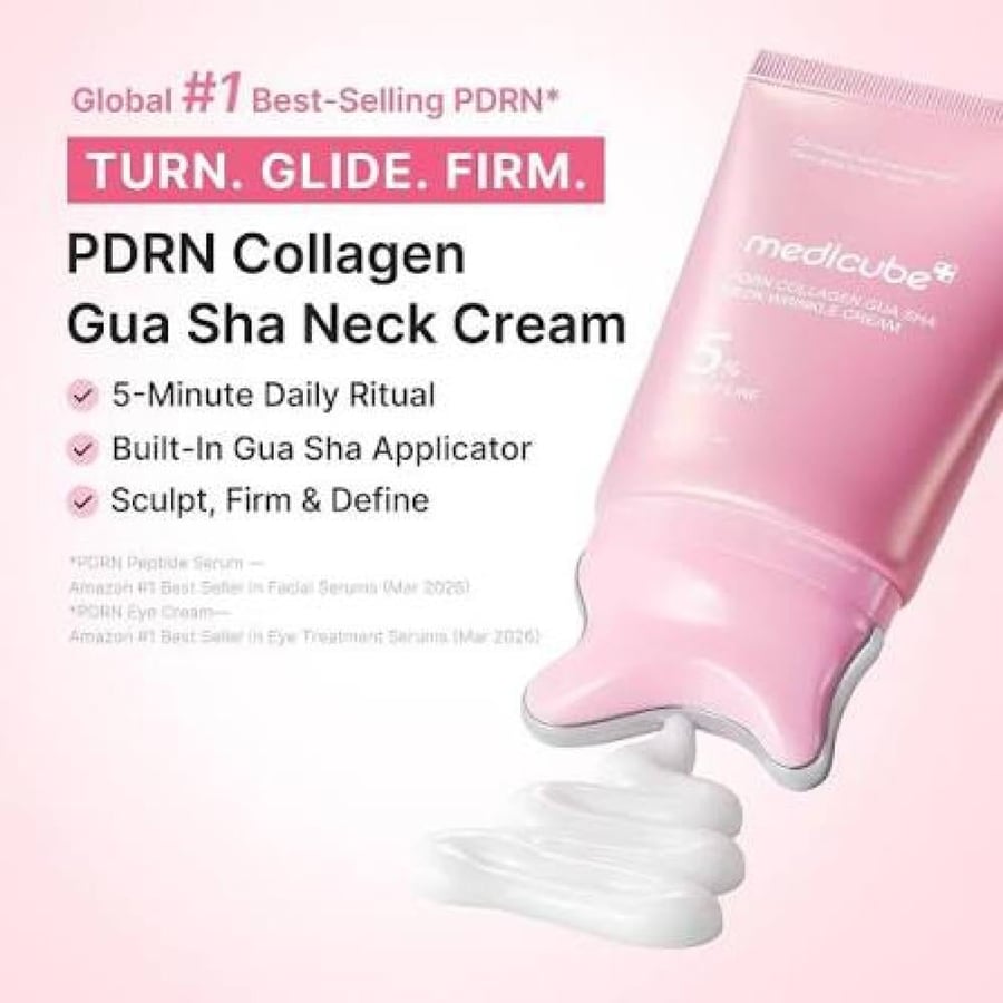 MEDICUBE PDRN COLLAGEN GUA SHA NECK WRINKLE CREAM 5 % 90 GM