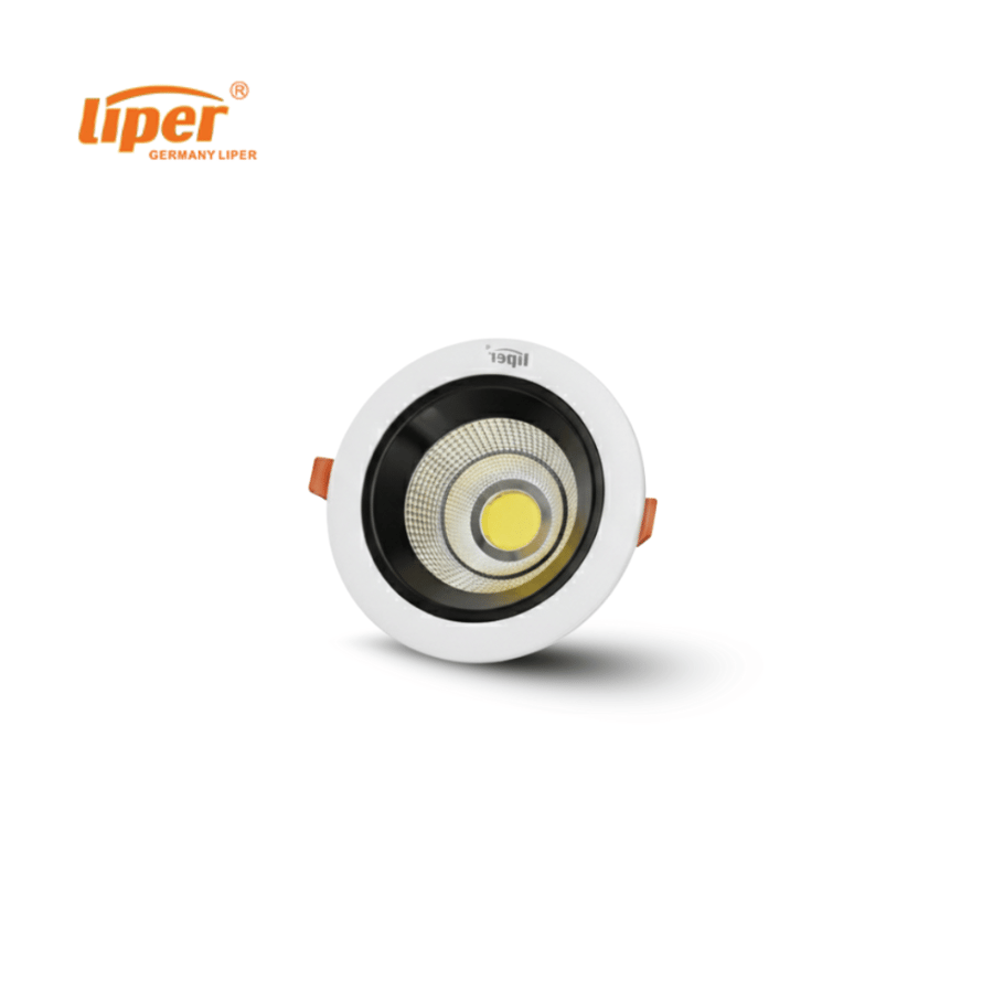 سبت ابيض اسود LIPER  10W "4 COB QAMAROUS IP44 WH+BK