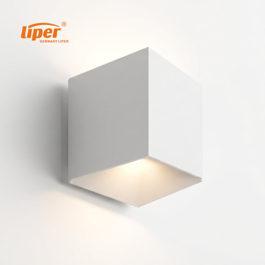 انارة جدارية اب داون اطار ابيض LIPER 2*3W IP65 3000K