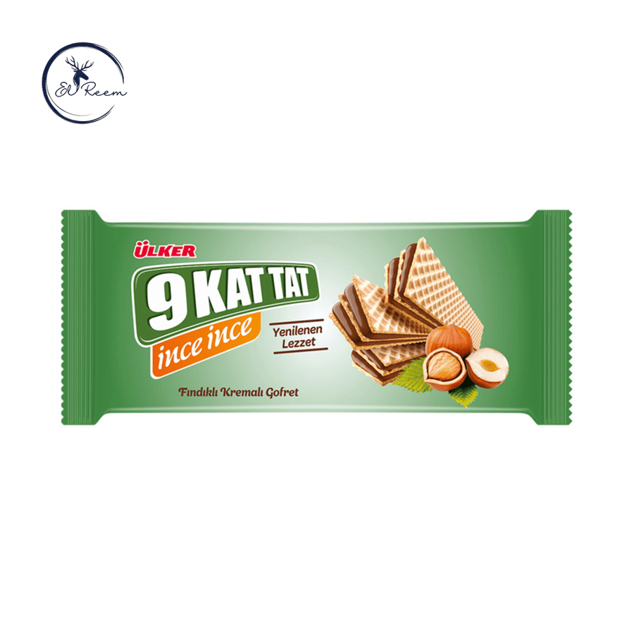 Waffer with hazelnuts 9 Kat Tat from Ülker 114 grams