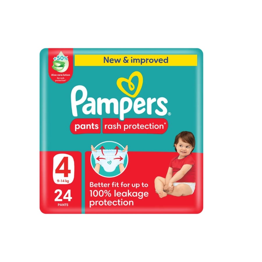 Pampers diaper protection from chafing size 4 - 24 diaper