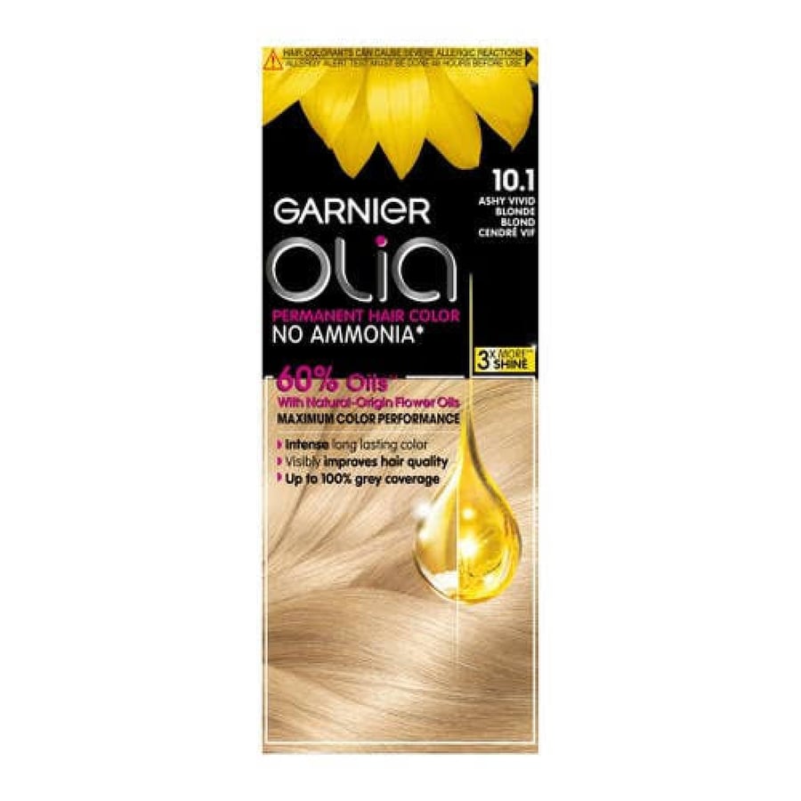 Garnier hair dye Olay permanent and ammonia-free blonde gray bright - 10.1