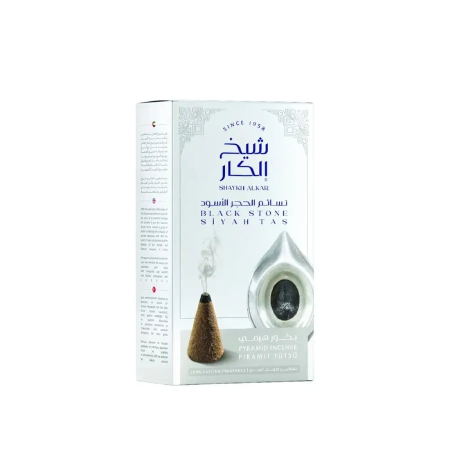 شيخ الكار بخور هرمي نسائم الحجر الاسود - 12 قطعة