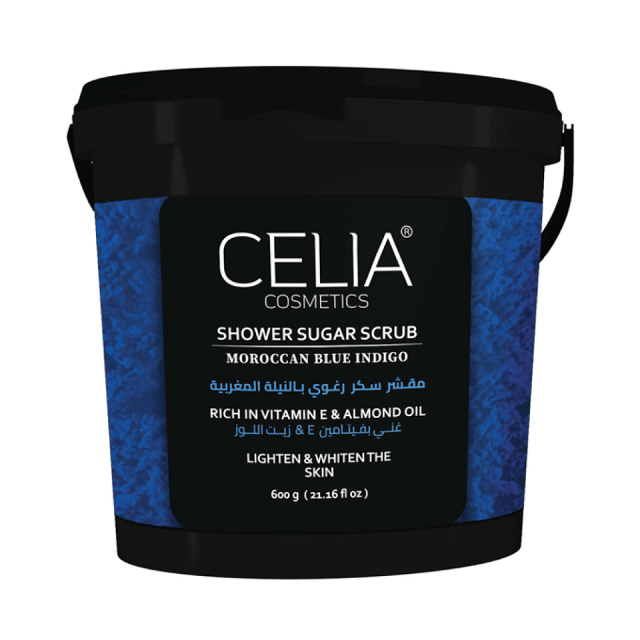 Foaming sugar scrub with Moroccan blue clay from Celia - 600 grams