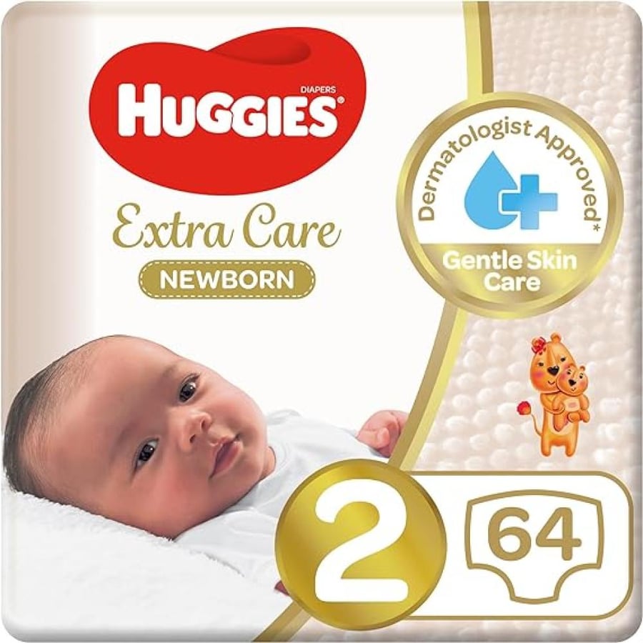 Order baby diapers, premium care, size (2), 64 pieces, 4-7 kg
