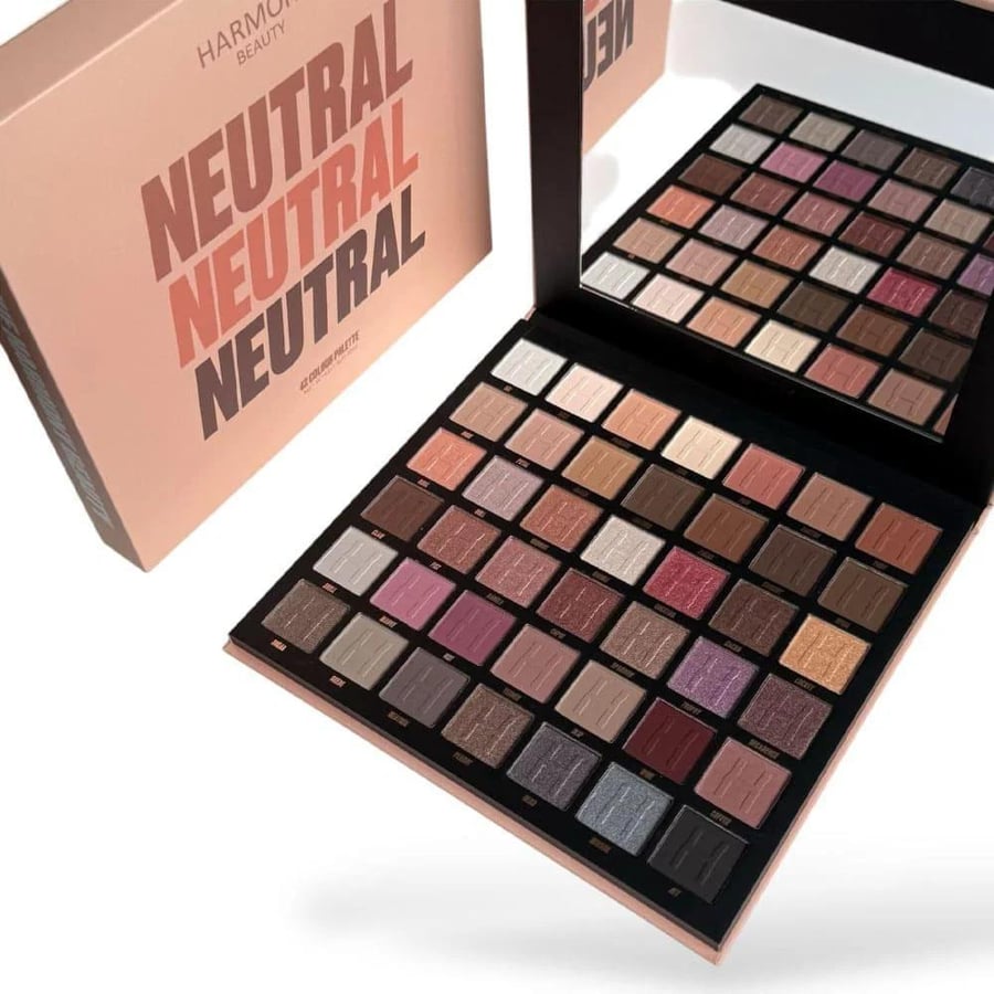 Harmoni Beauty Palette Eyeshadow 42 Colors Neutral