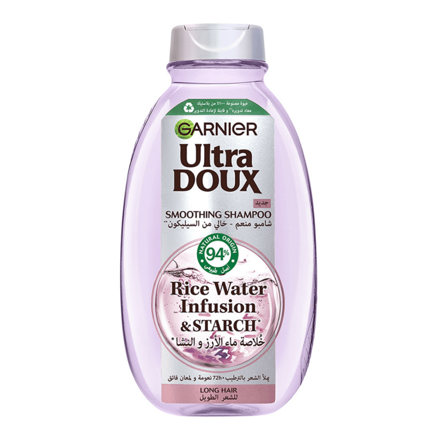 Garnier Ultra Dou Shampoo with rice water extract and starch - 600ml