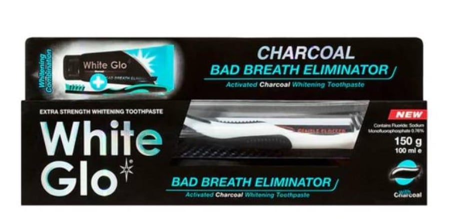 White Glow toothpaste with charcoal - 150 grams