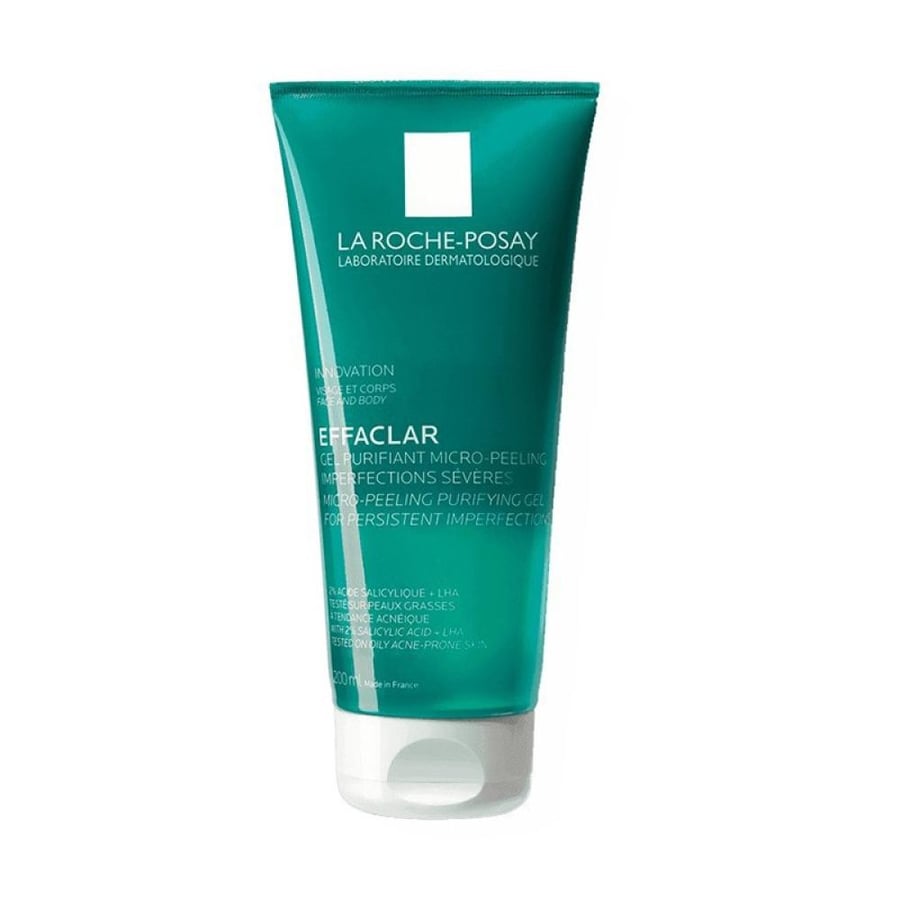 لاروش بوزيه Effaclar Micro-Peeling غسول مقشر للوجه والجسم – 200 مل