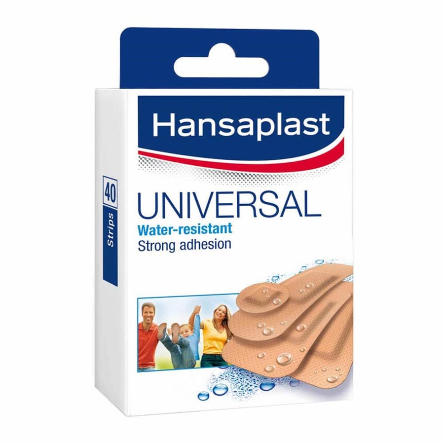 Hans Plastic Waterproof Wound Plaster Various Shapes - 40 Plasters