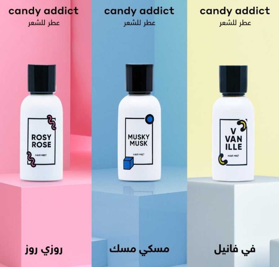 طقم عطر للشعر كاندي اديكت اديكتيف تيمبتاشين 3 × 30 مل