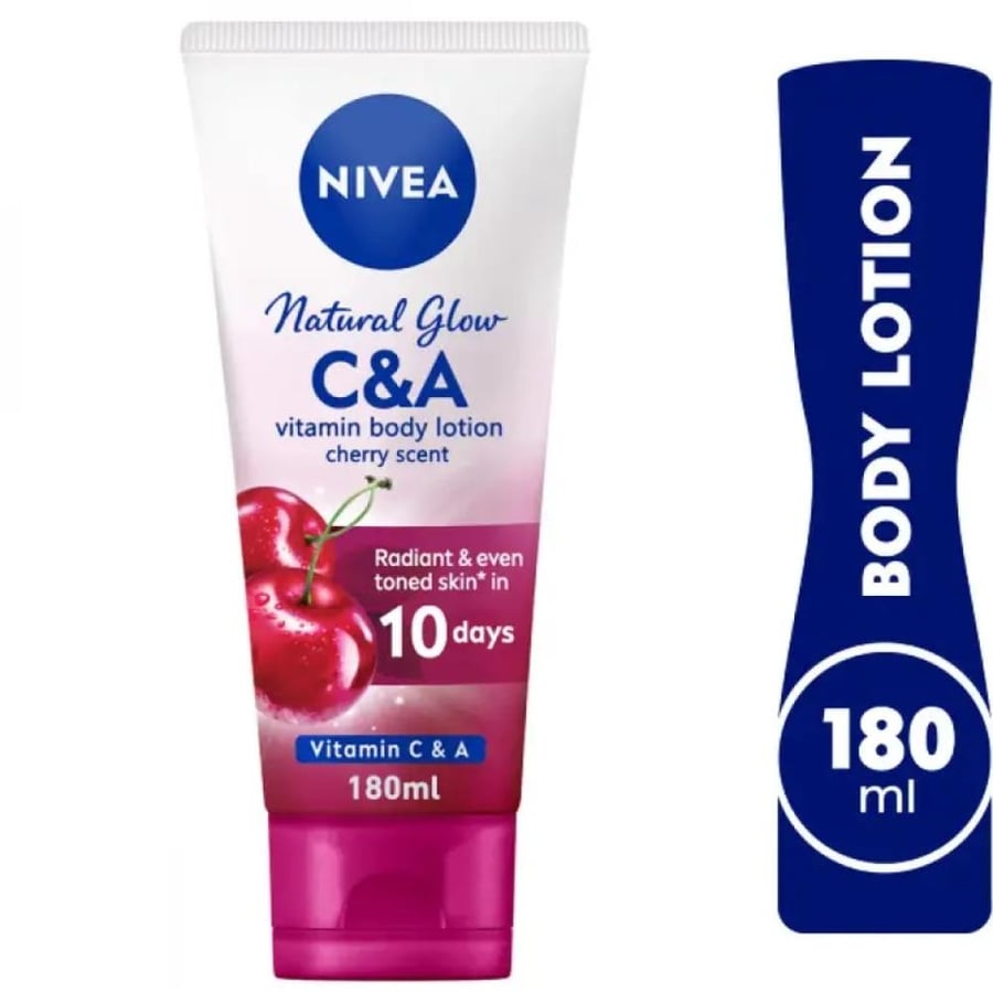 Nivea Body Lotion with Vitamin C and Y, Cherry Scent - 180 ml