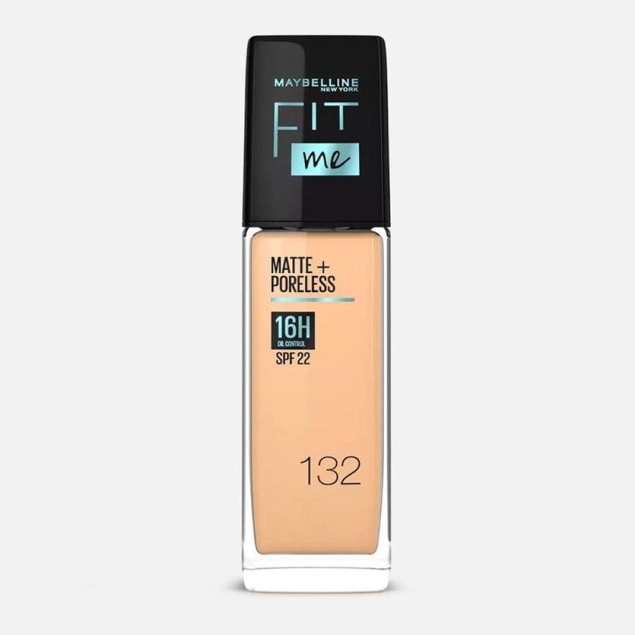 ميبيلين فيت مي كريم أساس مات + بورليس SPF22 - رقم 132