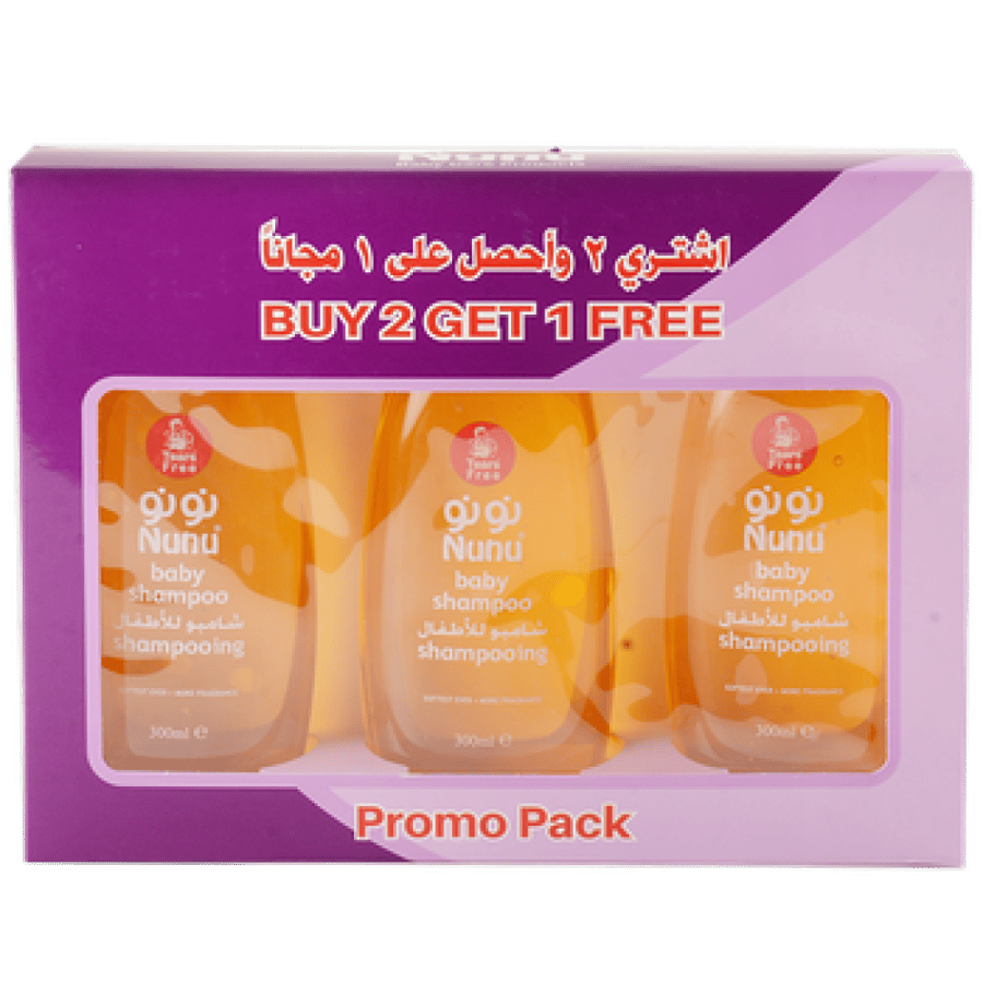 Nunu children's shampoo 300 ml - 3*1 offer