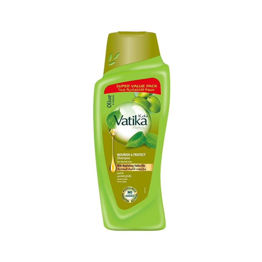 Fateeka shampoo with olive oil and henna extract protects and nourishes - 700 ml