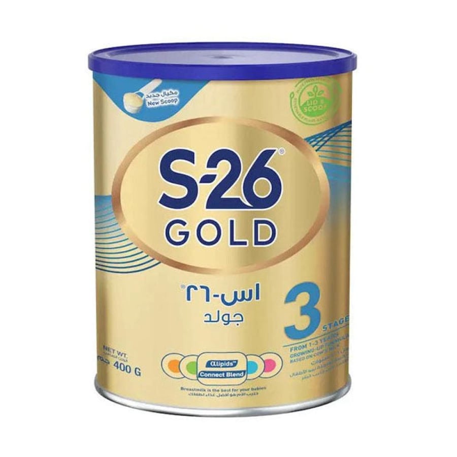 اس 26 جولد حليب اطفال - رقم 3 ( 400 جرام )