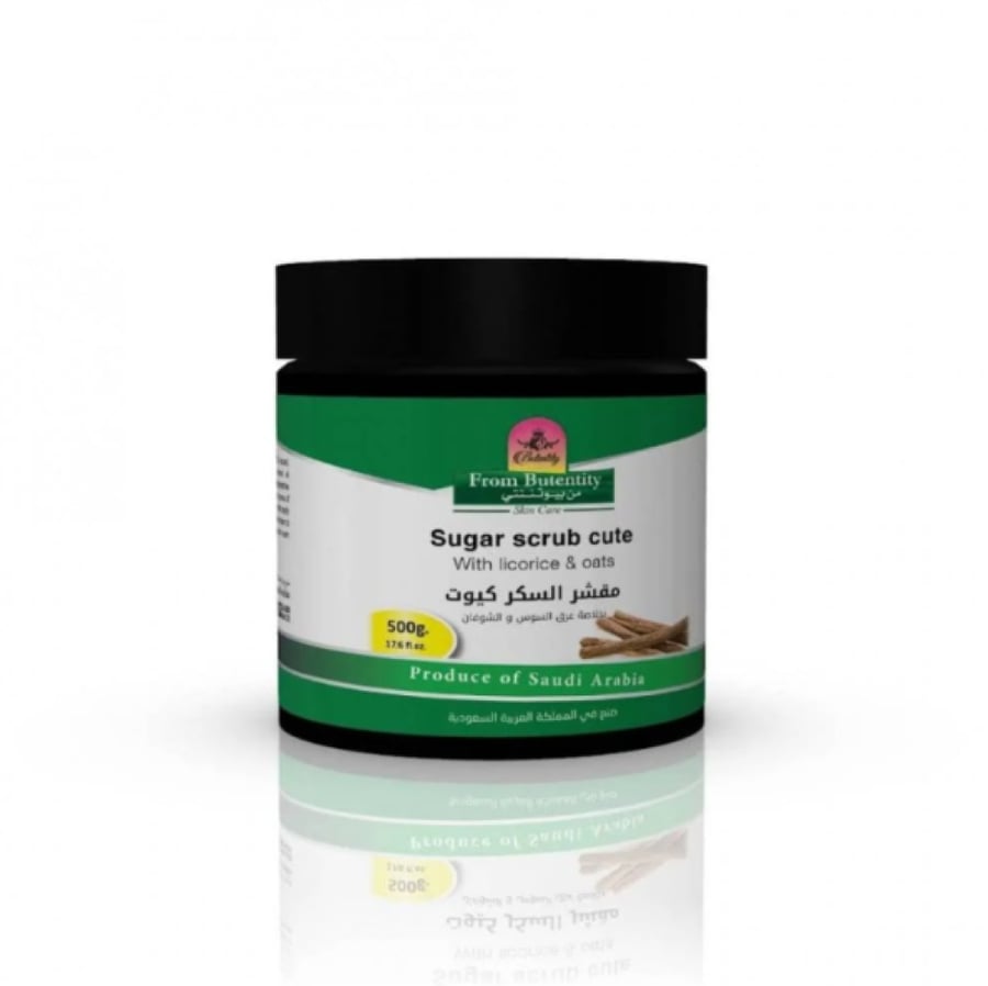 Cute sugar scrub with licorice and oats - 500 grams