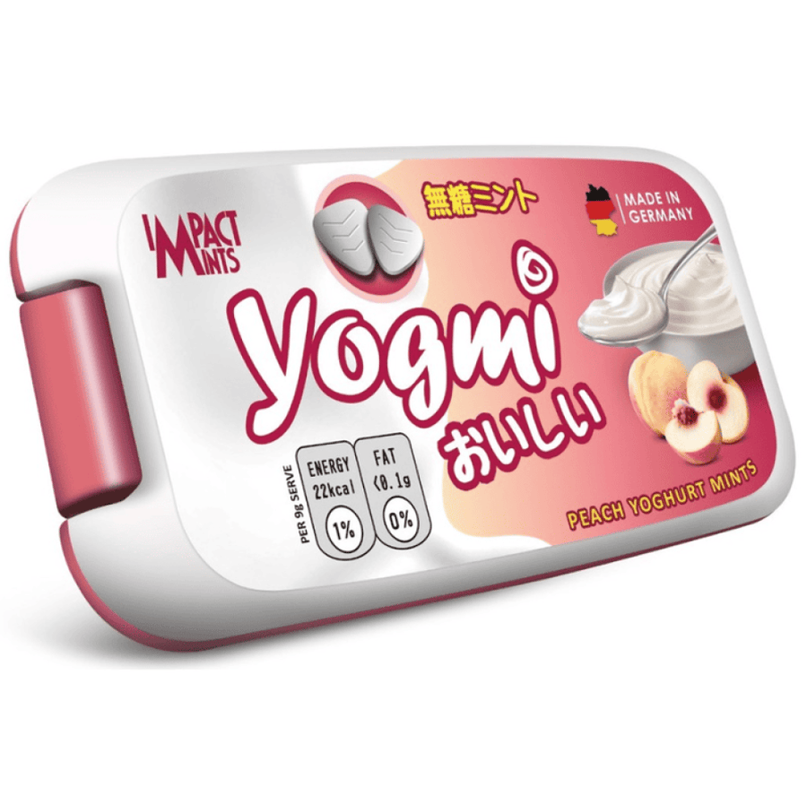 Yogurt peach-flavored mint gum - 10 grams