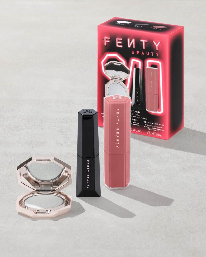 مجموعة مكياج فنتي بيوتي Fenty’s Finest للوجه والعين والشفاه – 3 قطع
