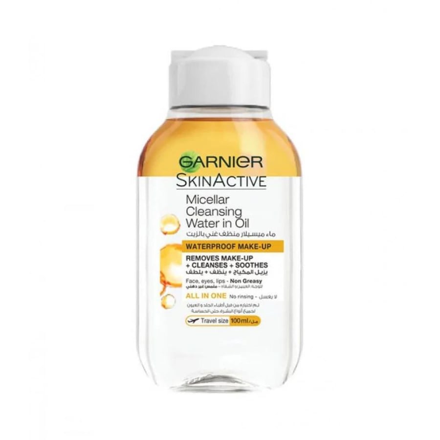 Garnier Micellar Water Cleanser Rich in Oil for Makeup Removal - 100 ml
