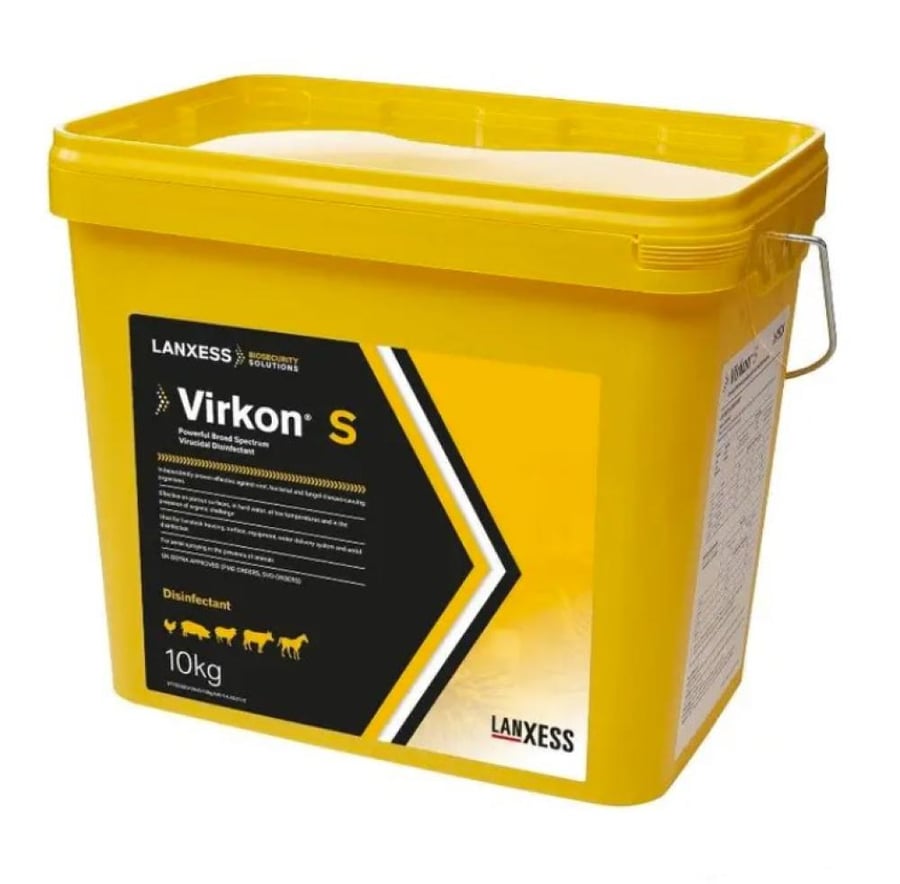 فيركون إس Virkon S مطهر واسع المدى لتعقيم الأسطح والمزارع 10 كجم