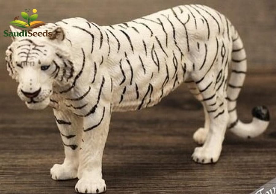 مجسم النمر الأبيض الملكي Royal White Tiger Sculpture