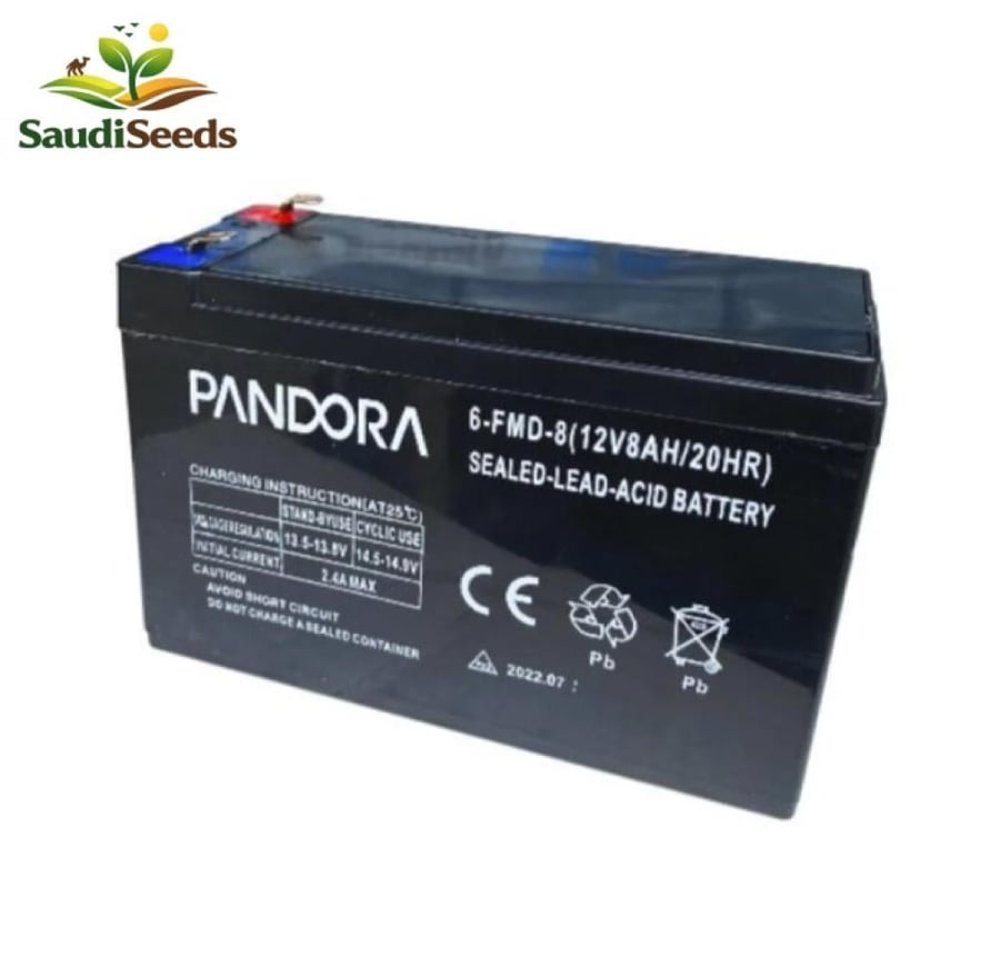 بطارية رشاشة 10 20 لتر باندورا Pandora 12V 8Ah Battery
