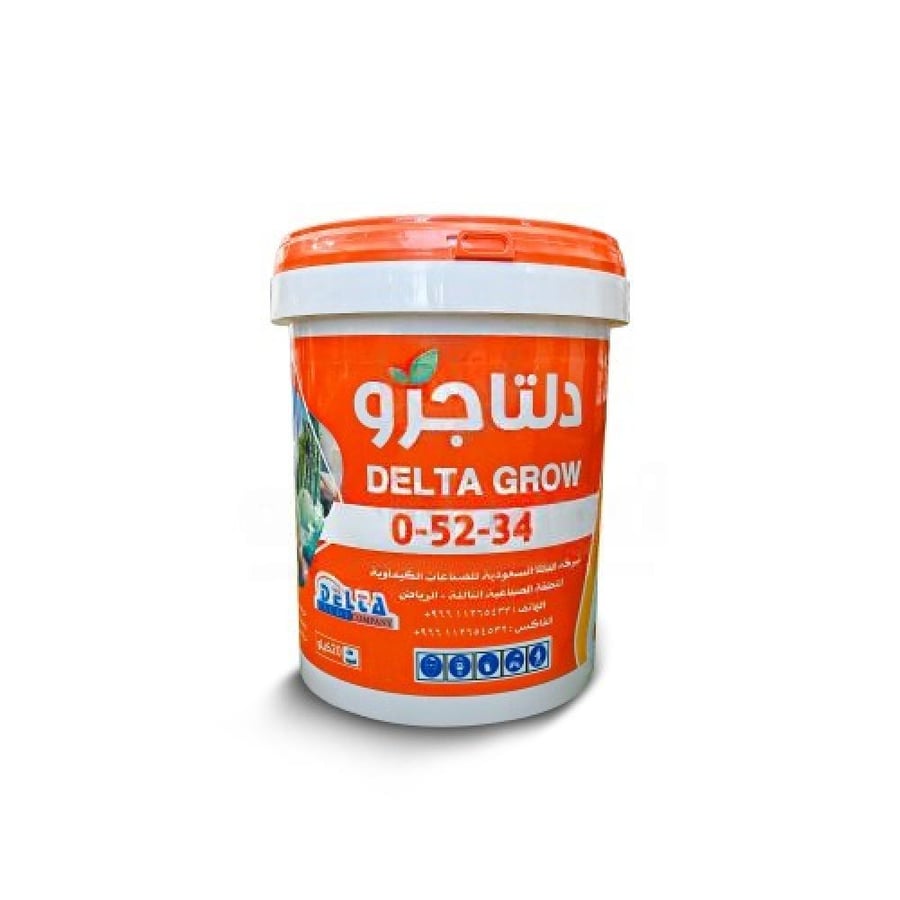دلتا جرو 0-52-34 سماد سائل معلق عالي الفوسفور والبوتاسيوم لمرحلة التزه