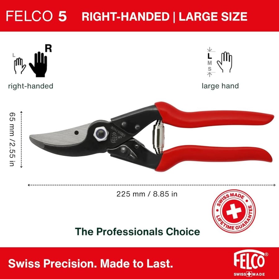 مقص فيلكو FELCO سويسري لتقليم الأشجار يدوي موديل 5