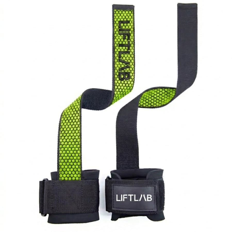 LIFTLAP STRAPS ANTI SLIP WITH WRIST YELLOW