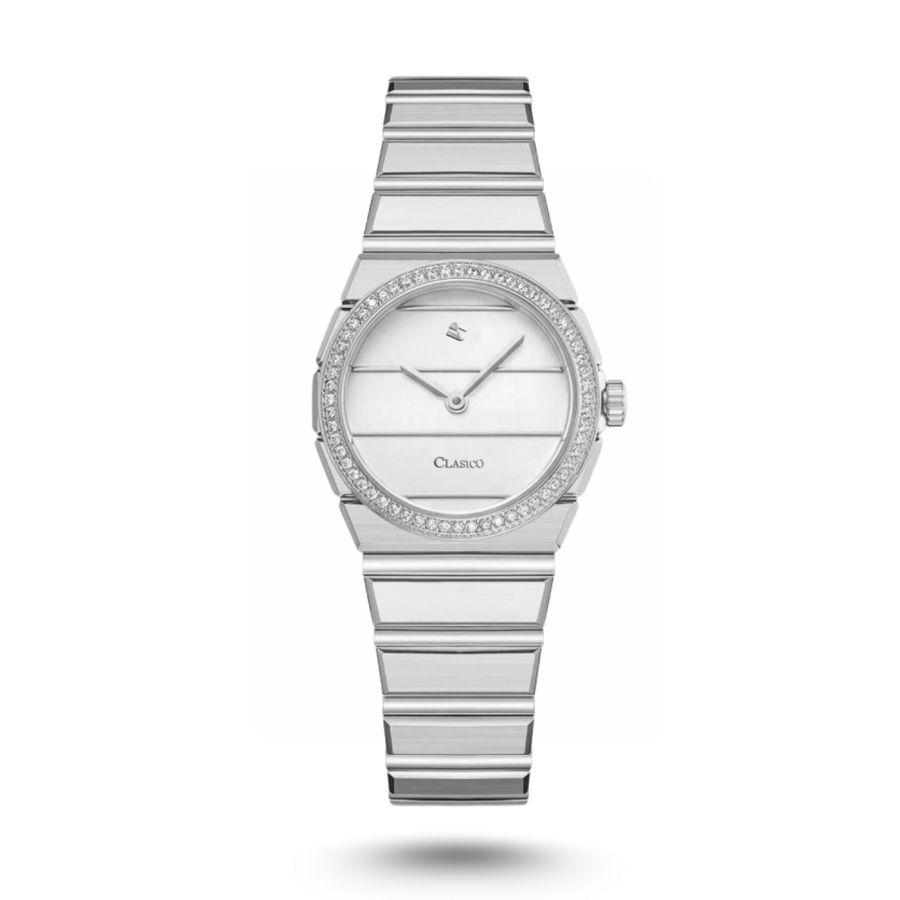 ساعة نسائية فاخرة ستيل فضي AK5910L