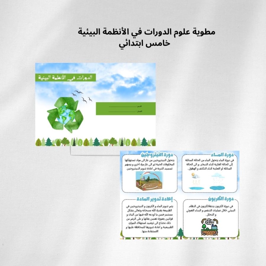 مطوية علوم الدورات في الانظمة البيئية خامس