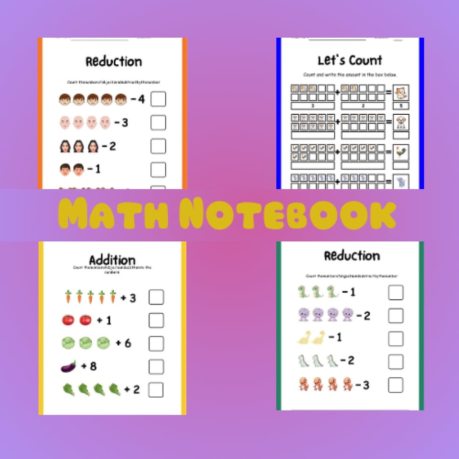 Addition & Subtraction Workbook for Kids