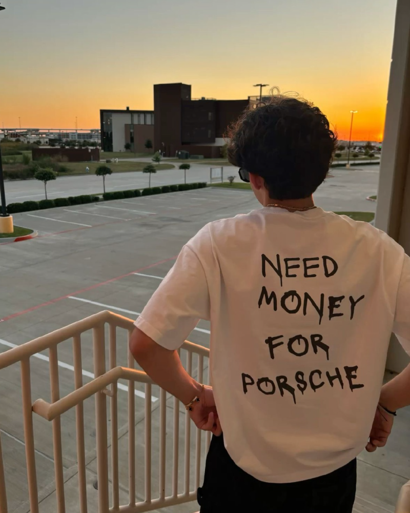 تيشيرت بورش (Porsche) – NEED MONEY FOR PORSCHE