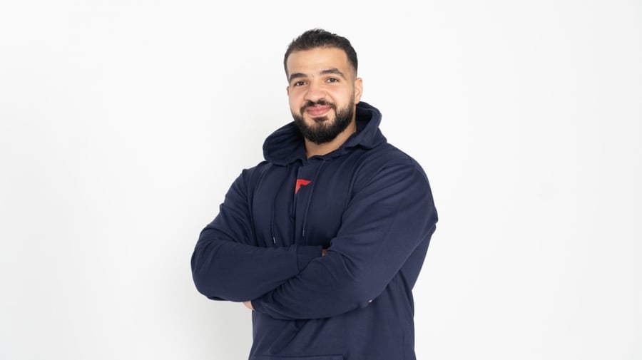 بلوفر كحلي تكنيك
