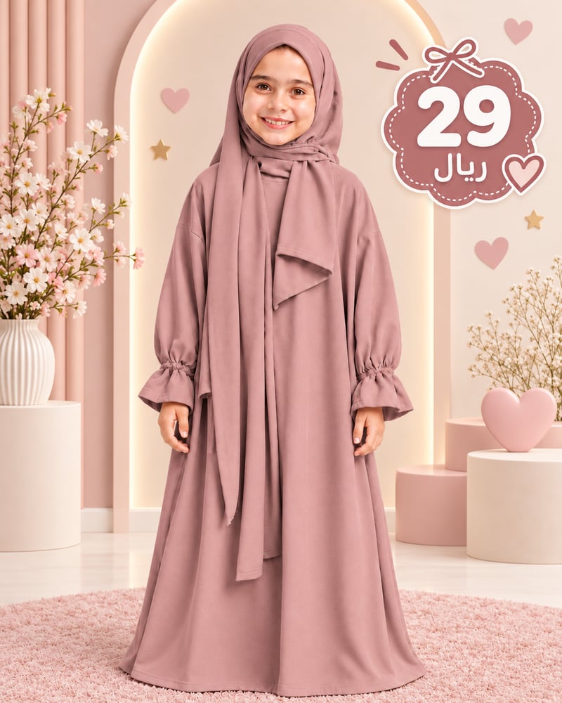 شرشف سي واي سحاب بناتي الطول من الكتف 120cm  / العرض 70cm  اللون  لحمي  فاتح