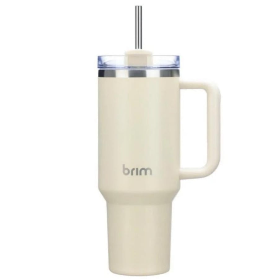 كوب الرحلات من بريم 40 أونص, آيفوري | brim Ivory Travel Mug